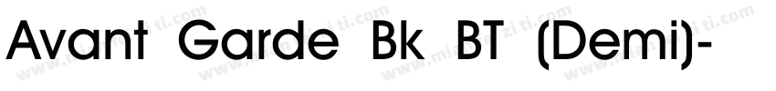 Avant Garde Bk BT (Demi)字体转换